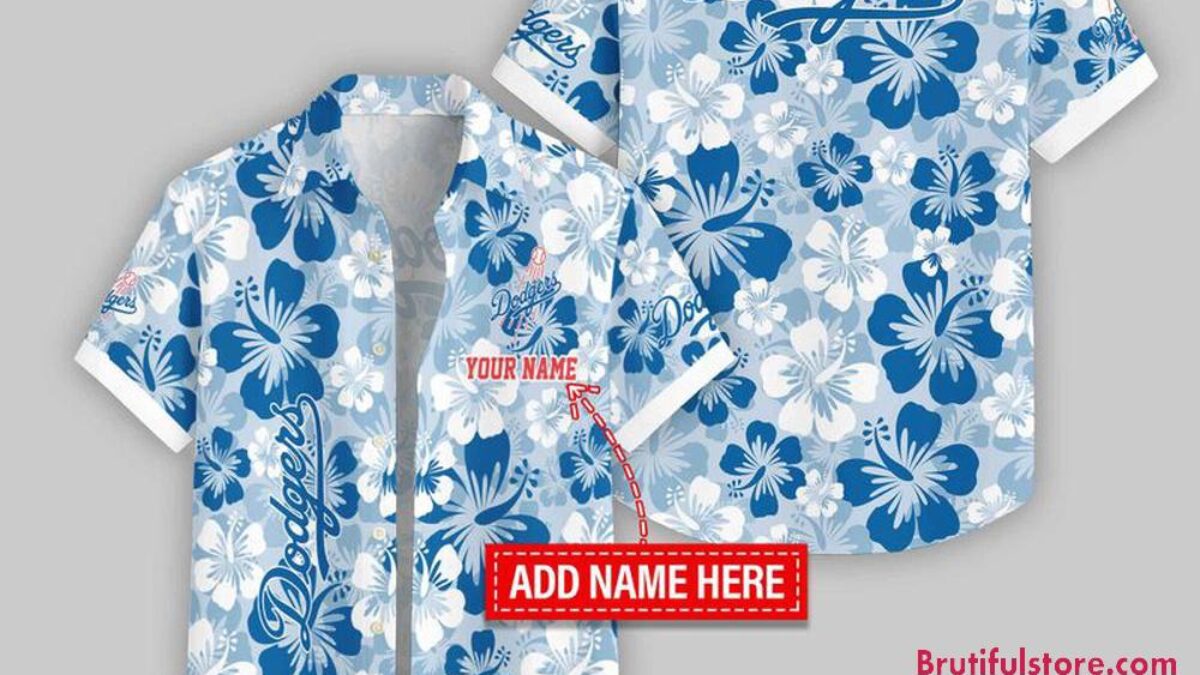 Los Angeles Dodgers Flower Palm Tree Aloha Hawaii Shirt