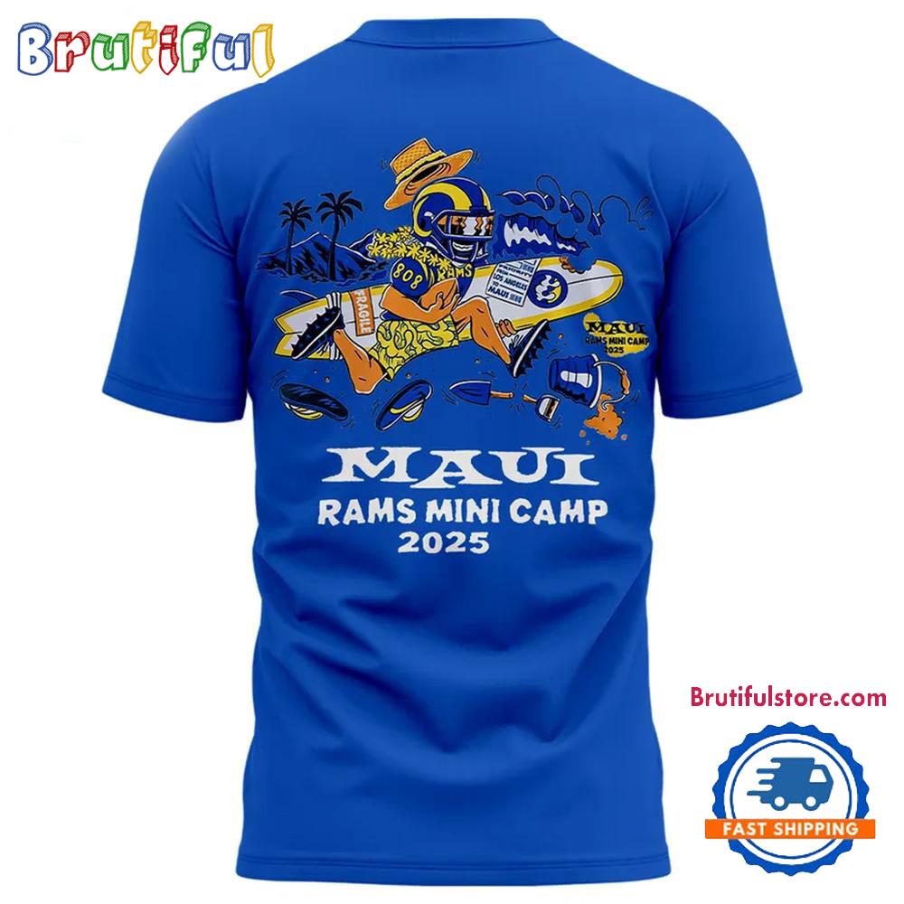 Los Angeles Rams Iconic Wave Artwork Wailea Village 3D Shirt