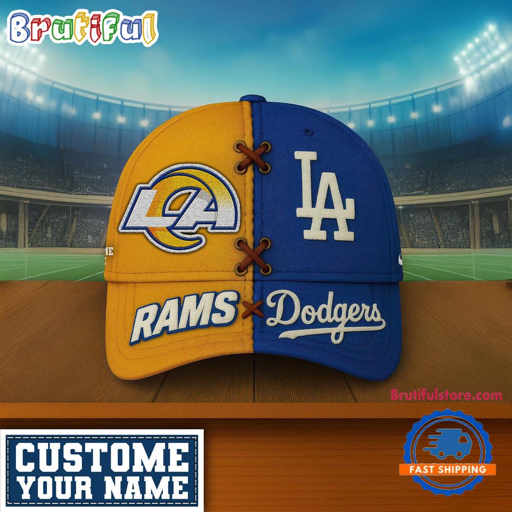 Los Angeles Rams x Los Angeles Dodgers Sporty New Design Baseball Cap