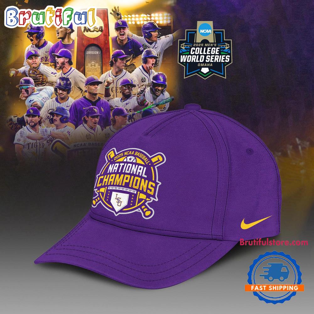 LSU Tigers 2025 NCAA Baseball Men’s College World Series Champions New Cap