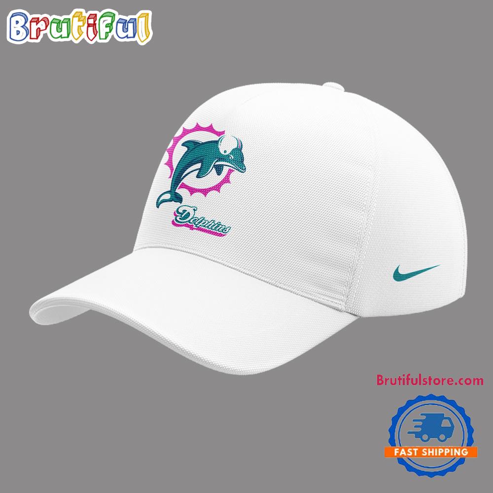 Miami Dolphins Football Vice City White Cap