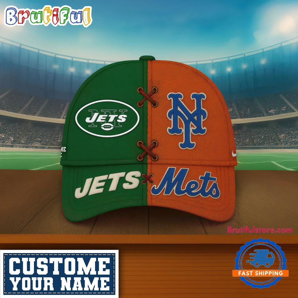 New York Jets x New York Mets Sporty New Design Baseball Cap