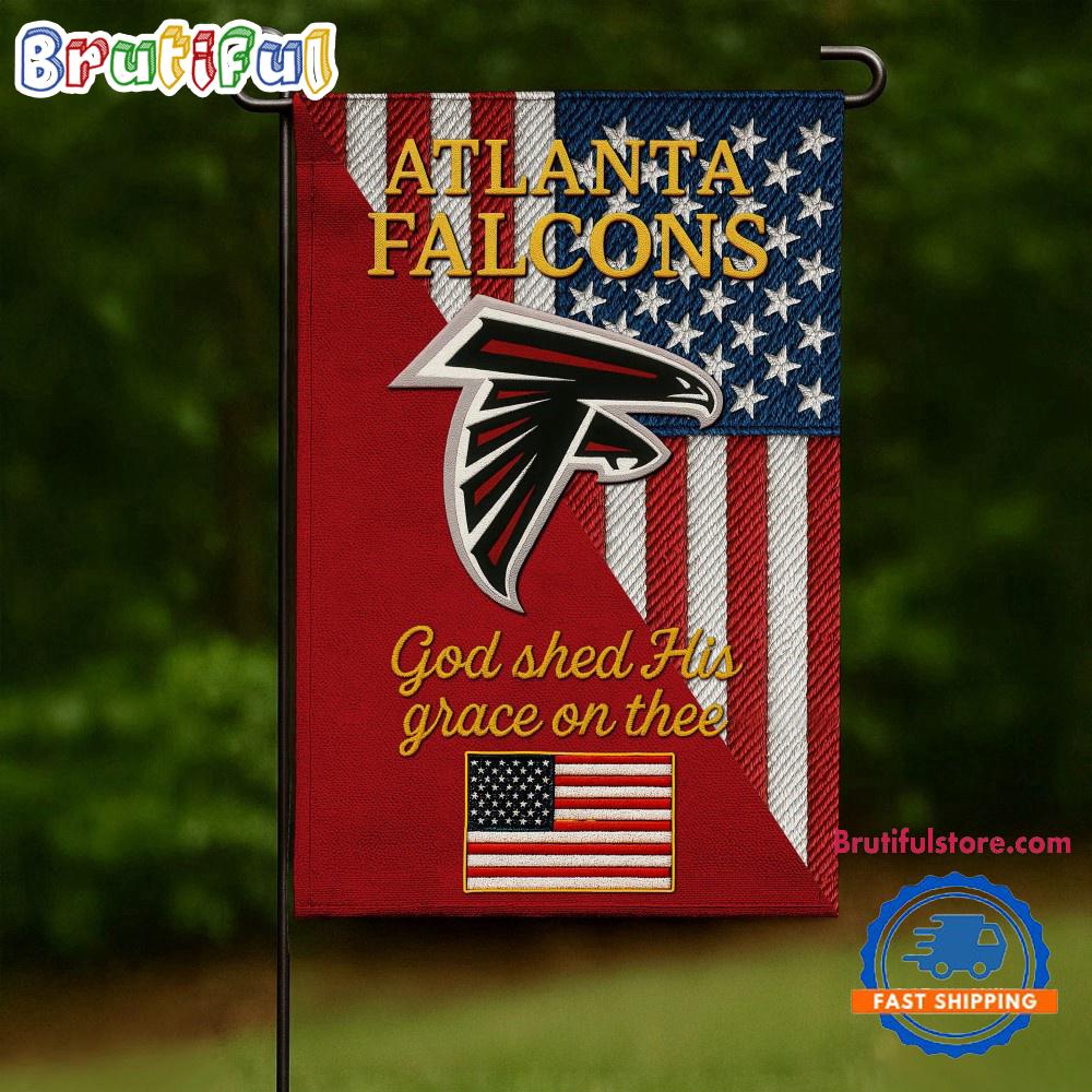 NFL Atlanta Falcons USA Team Independence Day Flag, Football Team 4th Of July Flags