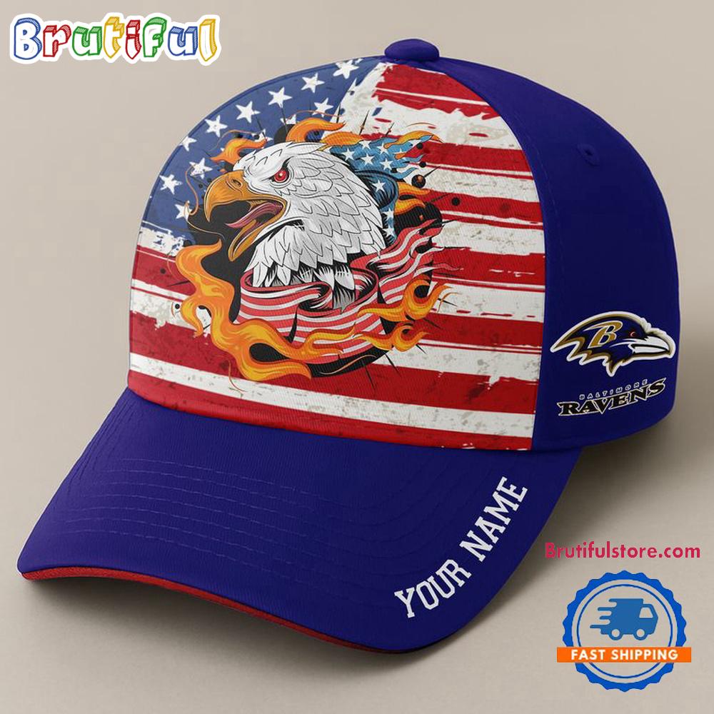 NFL Baltimore Ravens Independence Day Classic Cap, Football Happy 4th of July Cap Hats