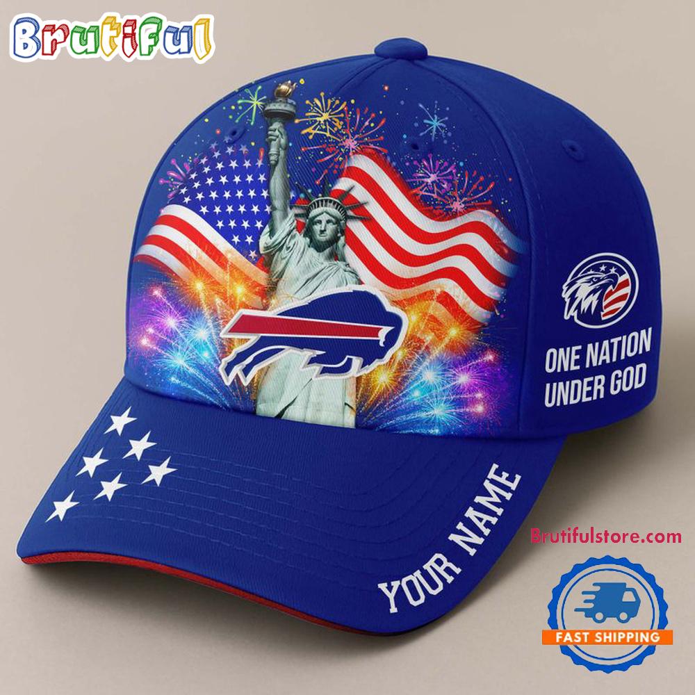 NFL Buffalo Bills One Nation Under God Happy Independence Day Custom Classic Cap