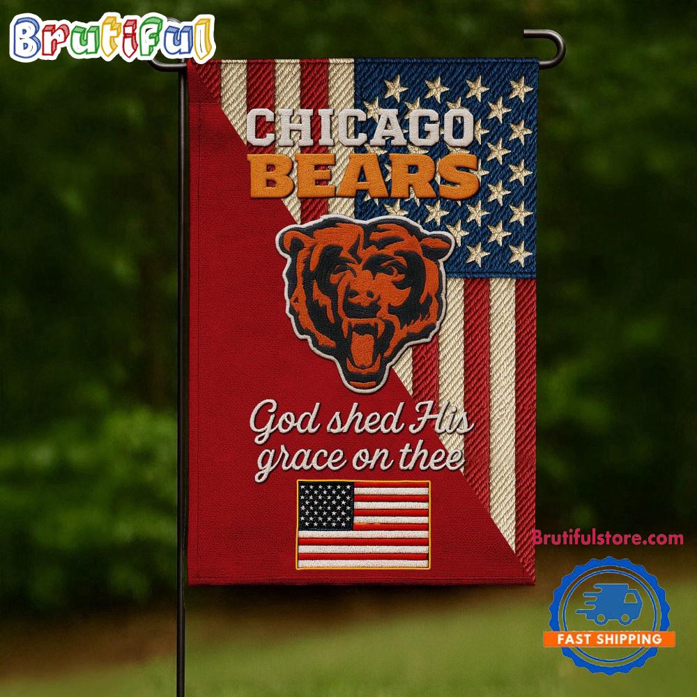 NFL Chicago Bears USA Team Independence Day Flag, Football Team 4th Of July Flags