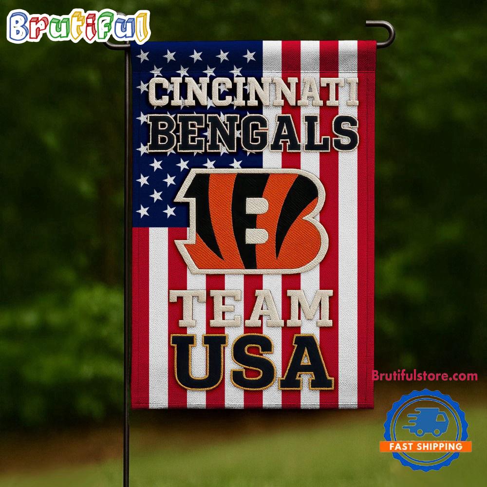 NFL Cincinnati Bengals USA Team Independence Day Flag, Football Team 4th Of July Flags