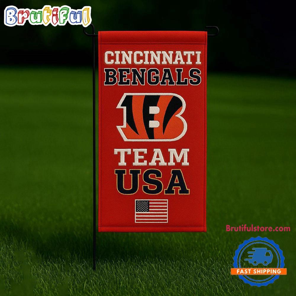 NFL Cincinnati Bengals USA Team Independence Day Flag