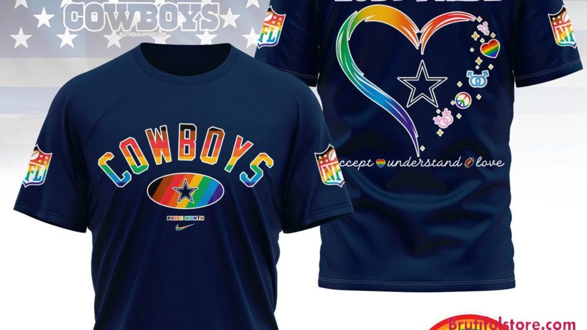 NFL Dallas Cowboys LGBT Happy Pride Month 2025 3D T Shirt
