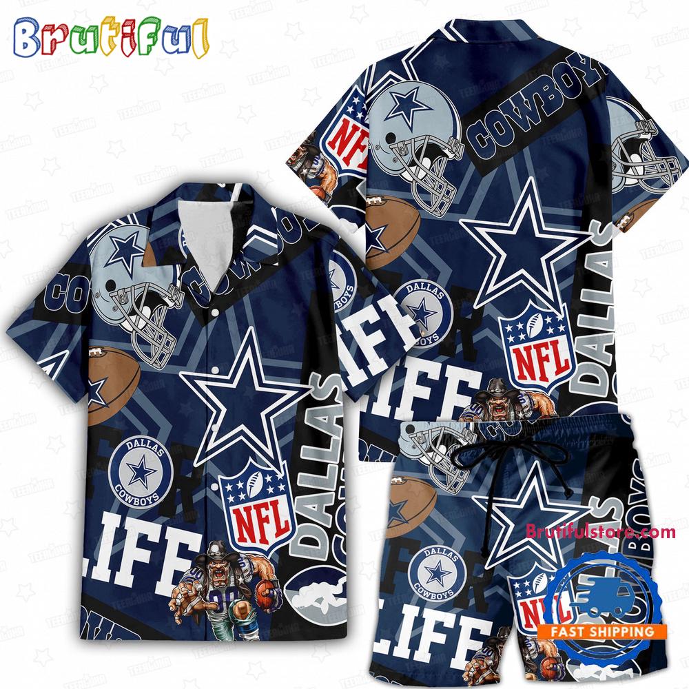 NFL Dallas Cowboys Limited Edition For Life Hawaiian Shirt And Shorts