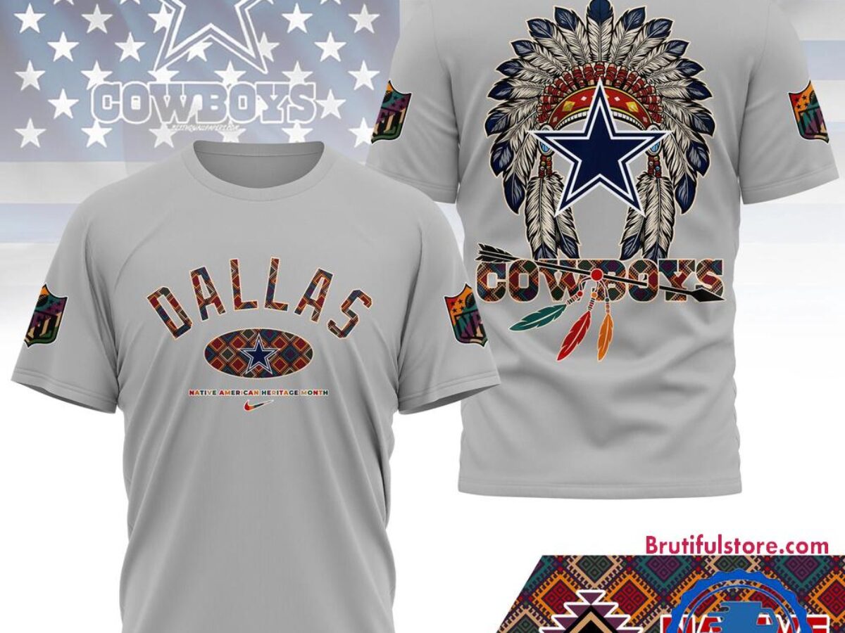 NFL Dallas Cowboys Native American Heritage Month New 3D Shirt