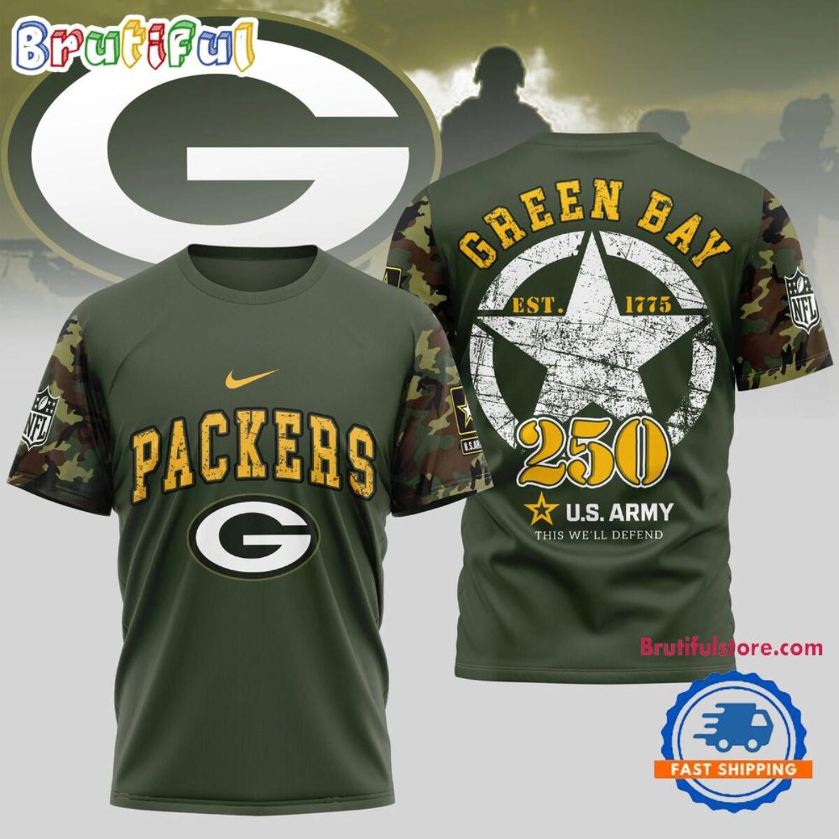 Green Bay Packers Football EST 1919 Personalized Baseball Jacket - Store
