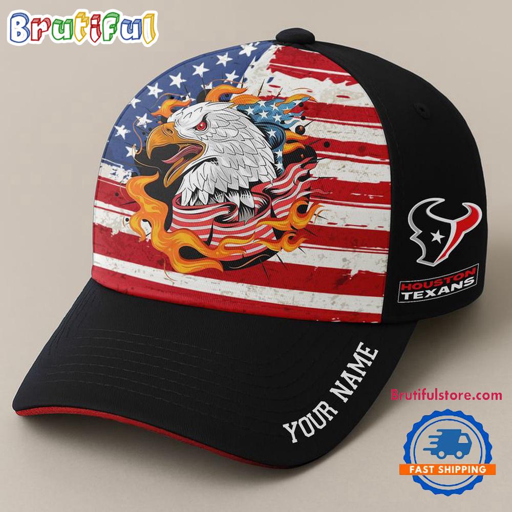 NFL Houston Texans Independence Day Classic Cap, Football Happy 4th of July Cap Hats