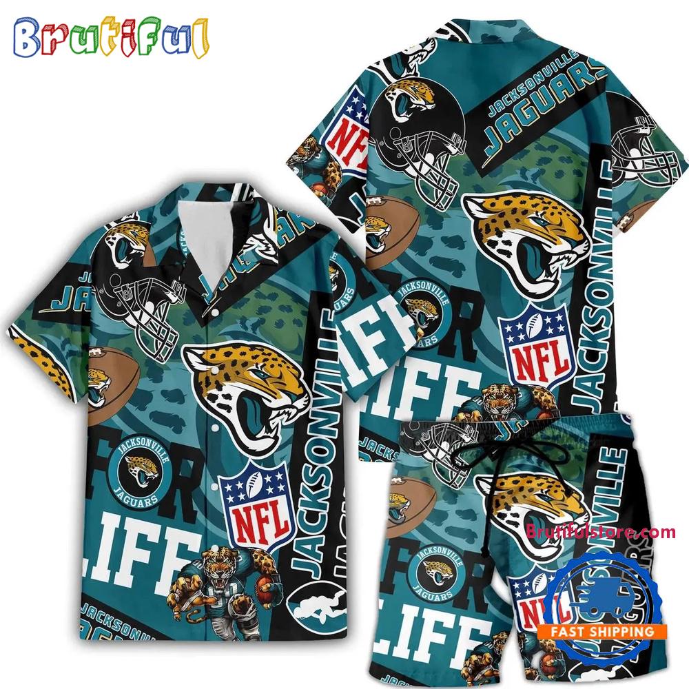 NFL Jacksonville Jaguars Limited Edition For Life Hawaiian Shirt And Shorts