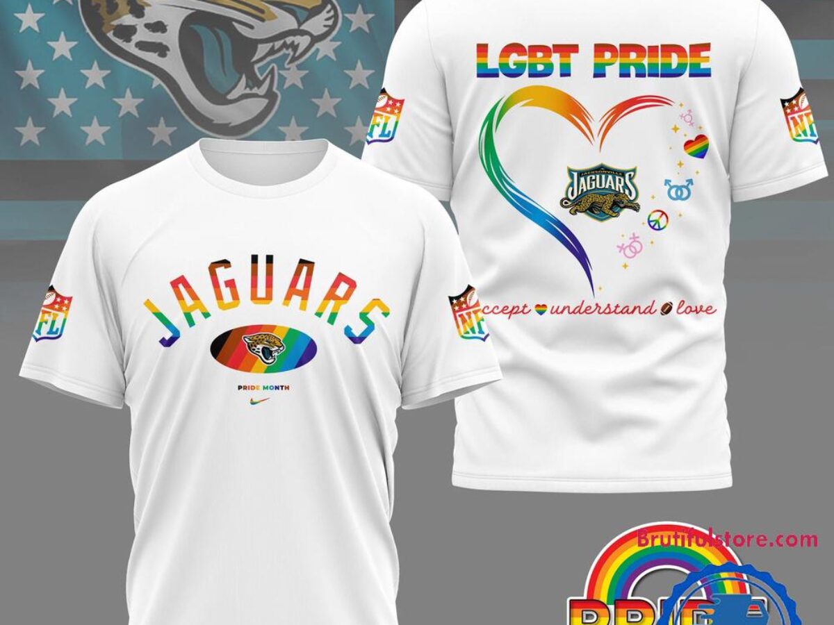 NFL Jacksonville Jaguars x Pride Month 2025 3D Shirt, Football
