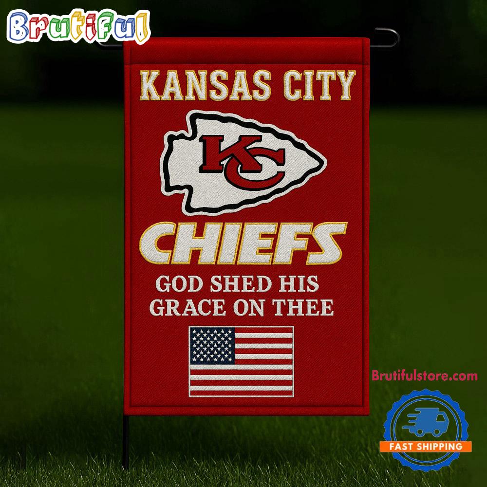 NFL Kansas City Chiefs USA Team Independence Day Flag, Football Team 4th Of July Flags