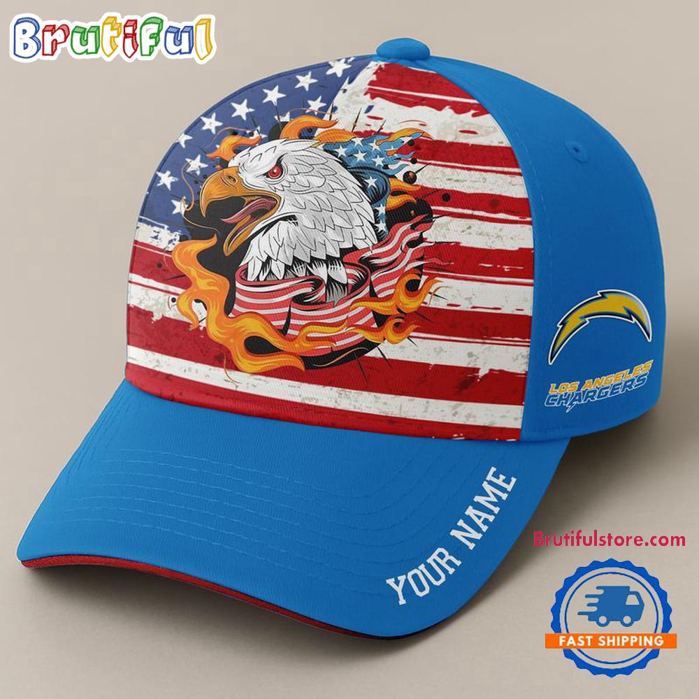 NFL Los Angeles Chargers Independence Day Classic Cap, Football Happy 4th of July Cap Hats