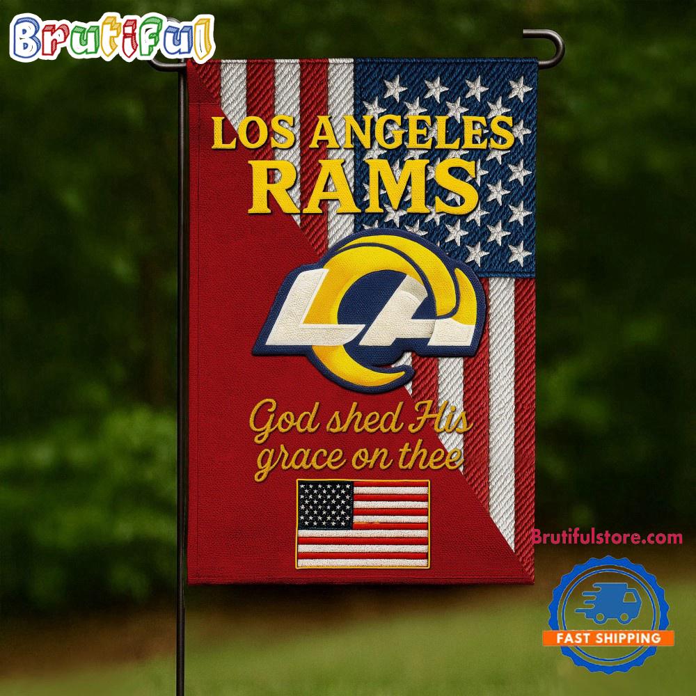 NFL Los Angeles Rams USA Team Independence Day Flag, Football Team 4th Of July Flags