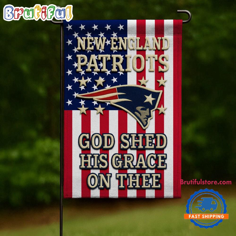 NFL New England Patriots USA Team Independence Day Flag