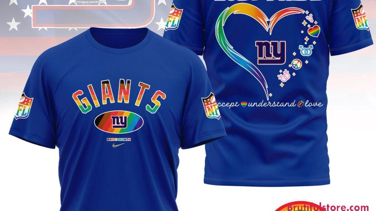 NFL New York Giants LGBT Happy Pride Month 2025 3D T Shirt