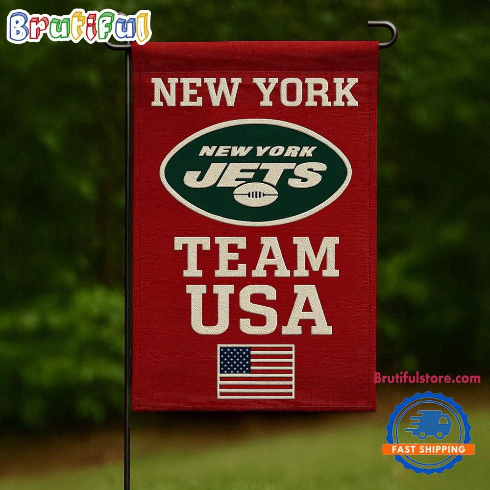 NFL New York Jets USA Team Independence Day Flag