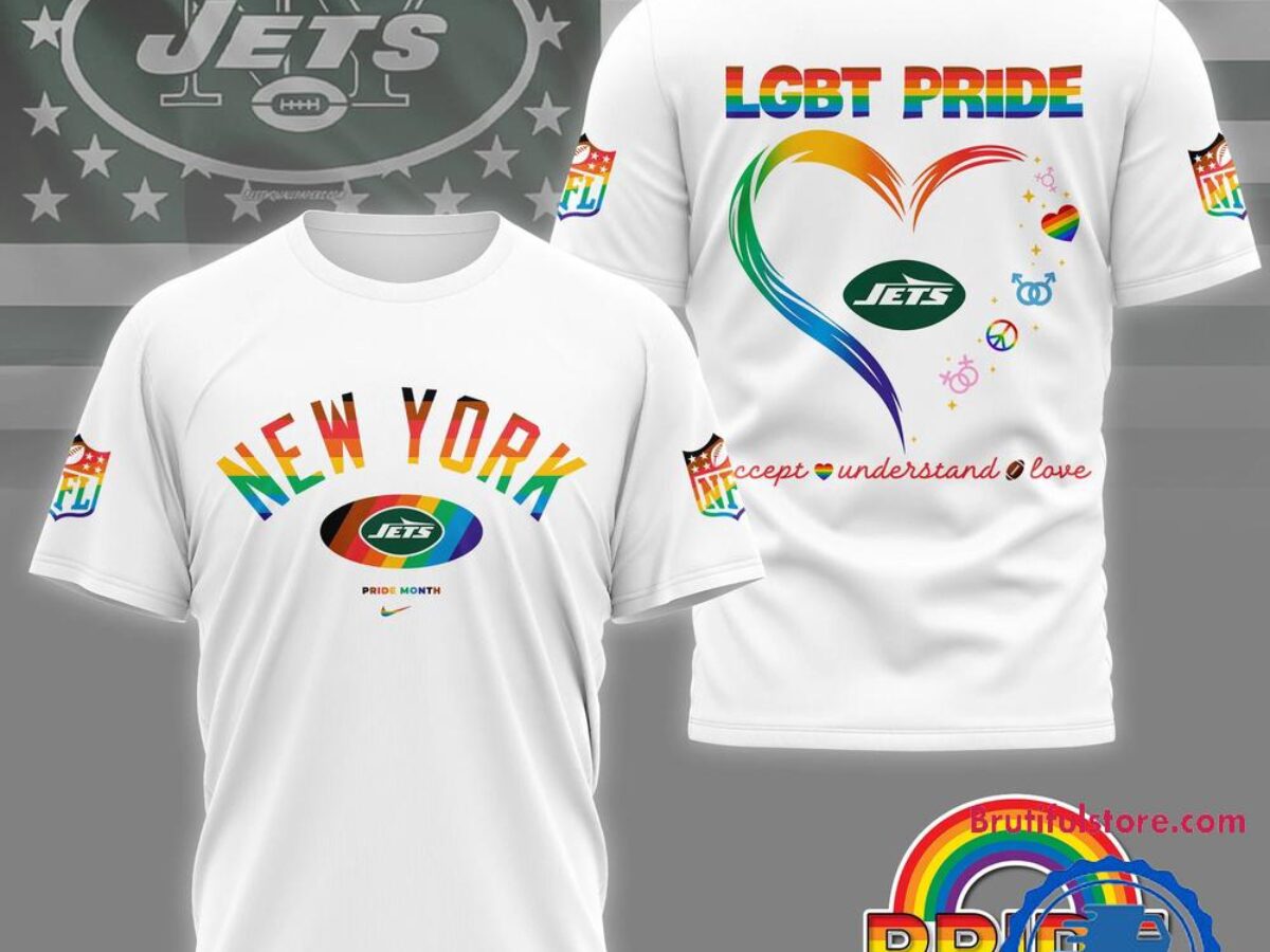 NFL New York Jets x Pride Month 2025 3D Shirt, Football Accept