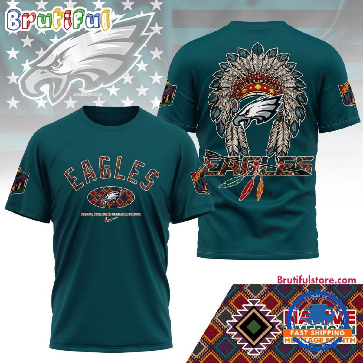 NFL Philadelphia Eagles Football Native American Heritage Month