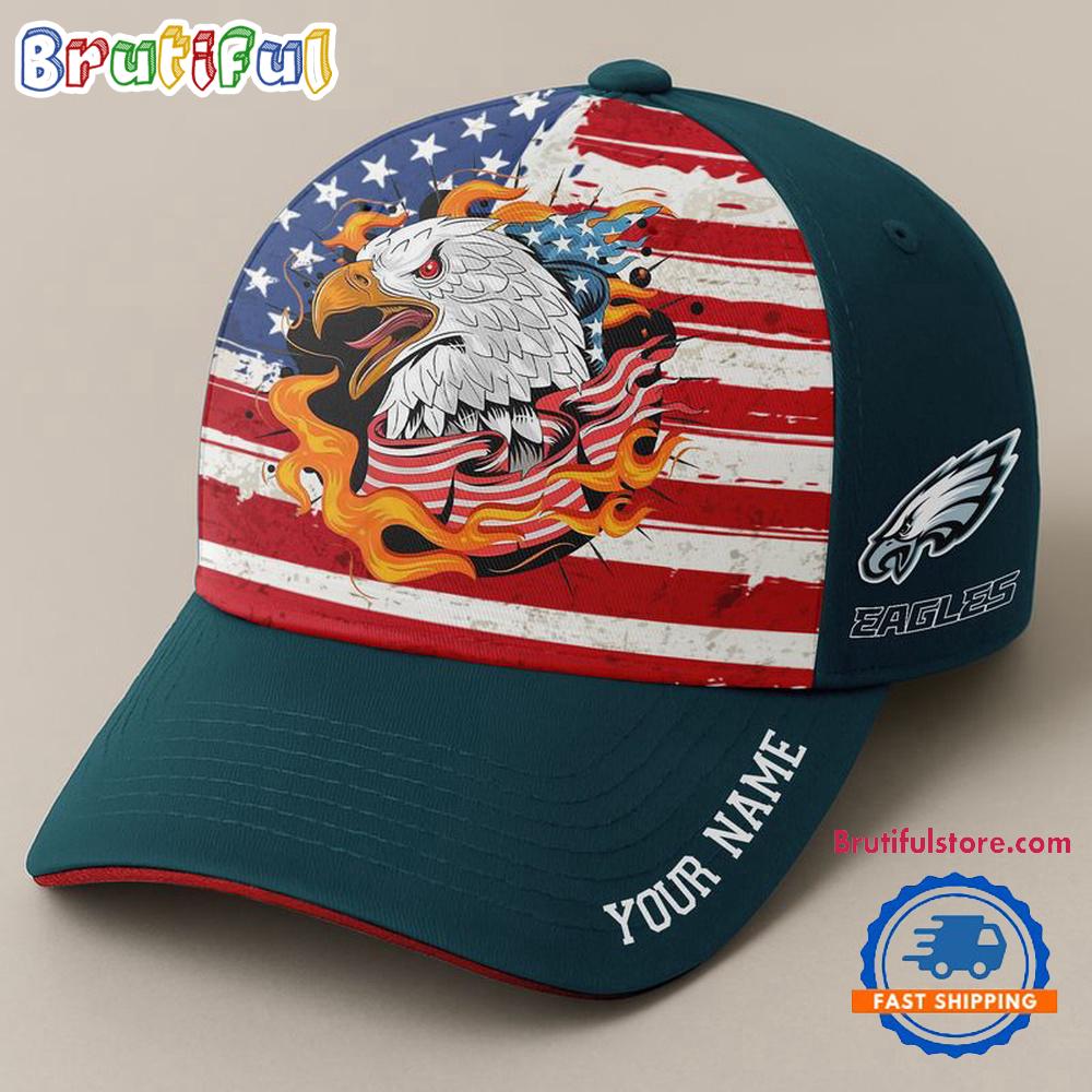 NFL Philadelphia Eagles Independence Day Classic Cap, Football Happy 4th of July Cap Hats