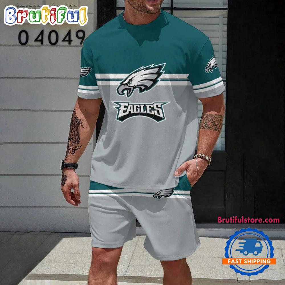 NFL Philadelphia Eagles New Design T Shirt And Shorts Set
