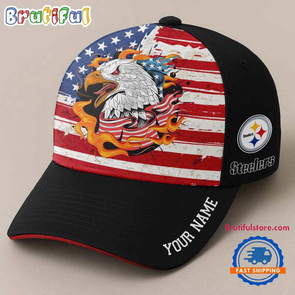 NFL Pittsburgh Steelers Independence Day Classic Cap, Football Happy 4th of July Cap Hats