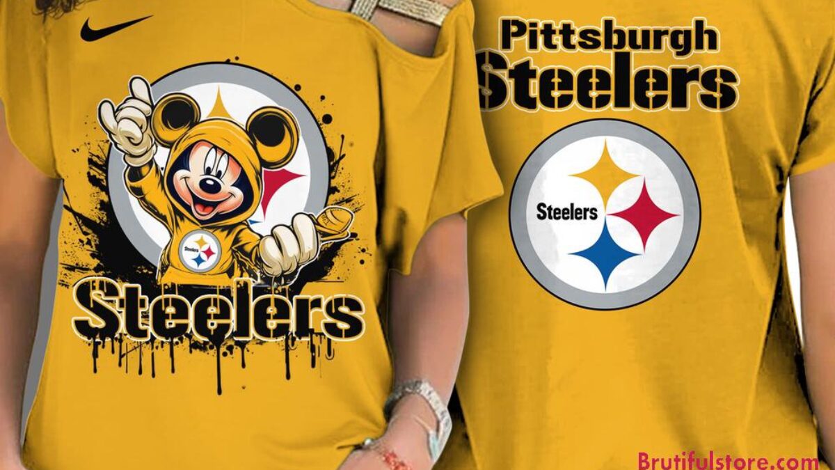 NFL Pittsburgh Steelers Mickey Mouse Women's Cross Strap Shoulder