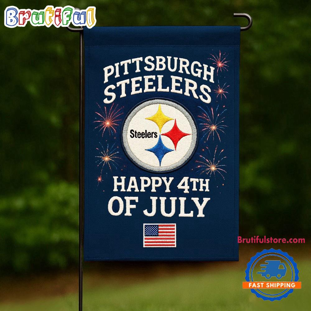 NFL Pittsburgh Steelers USA Team Independence Day Flag