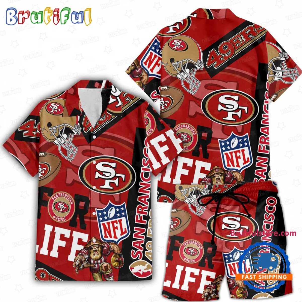 ハワイ購入新品 NFL サンフランシスコ49ers フード付きウェア ハワイ購入新品 NFL サンフランシスコ49ers フード付きウェア