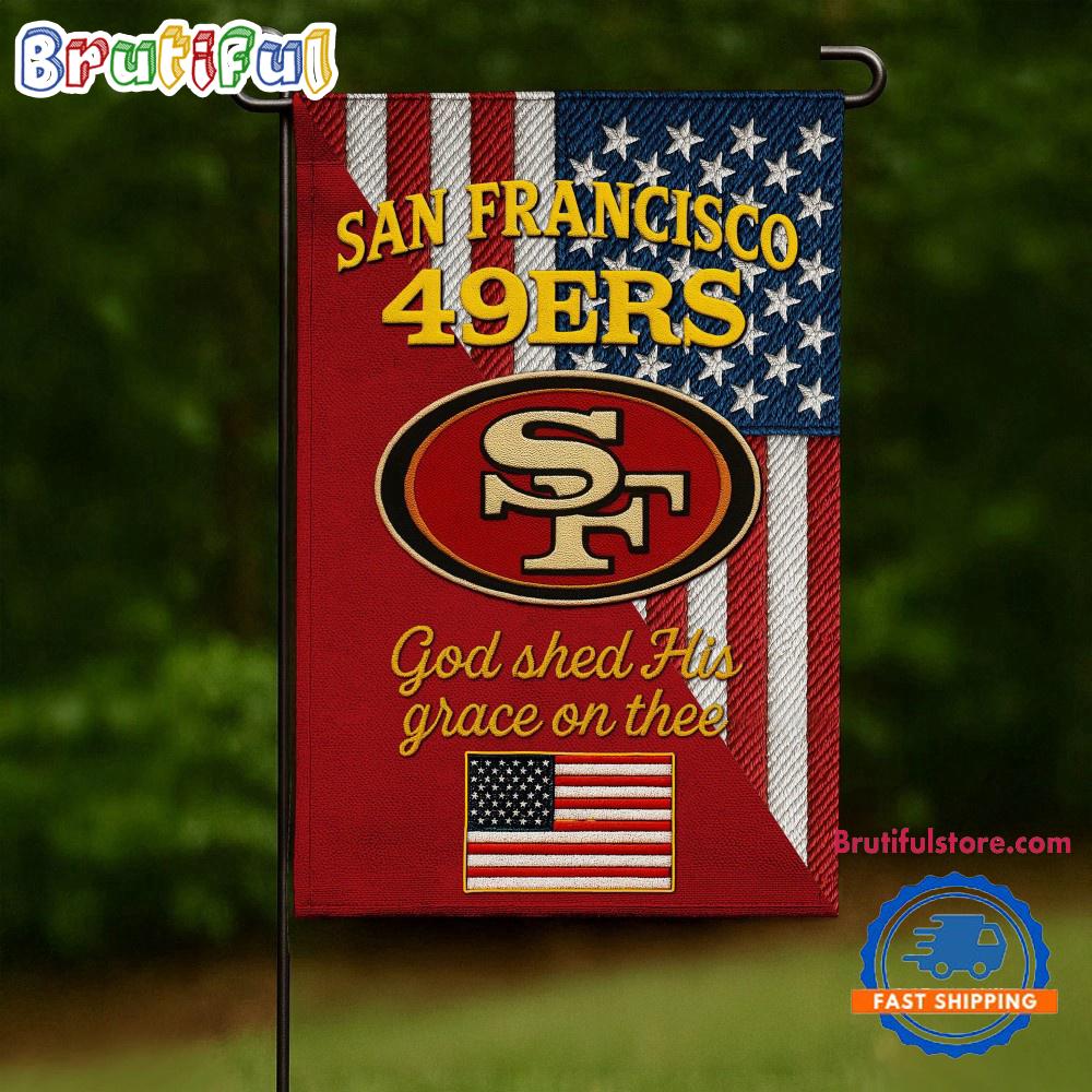 NFL San Francisco 49ers USA Team Independence Day Flag, Football Team 4th Of July Flags
