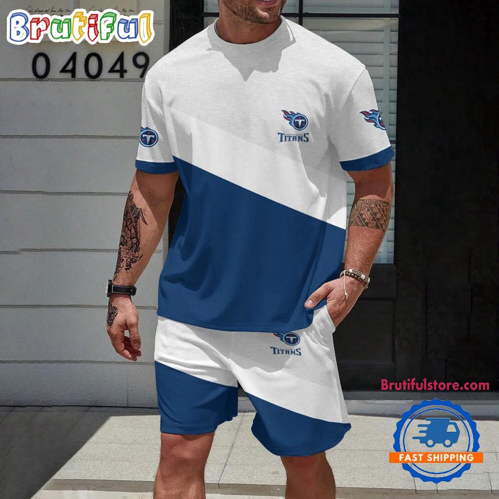 NFL Tennessee Titans Football T Shirt And Shorts Set
