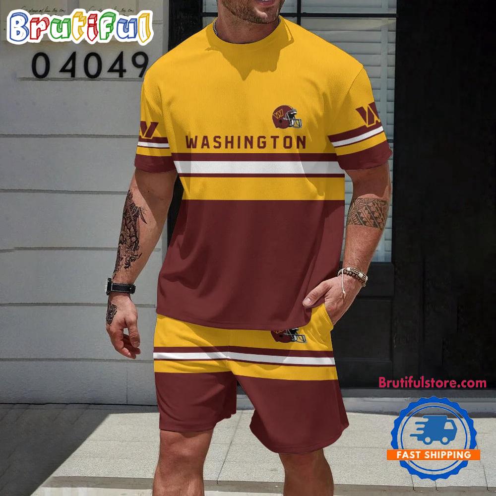 NFL Washington Commanders Limited New T Shirt And Shorts Set