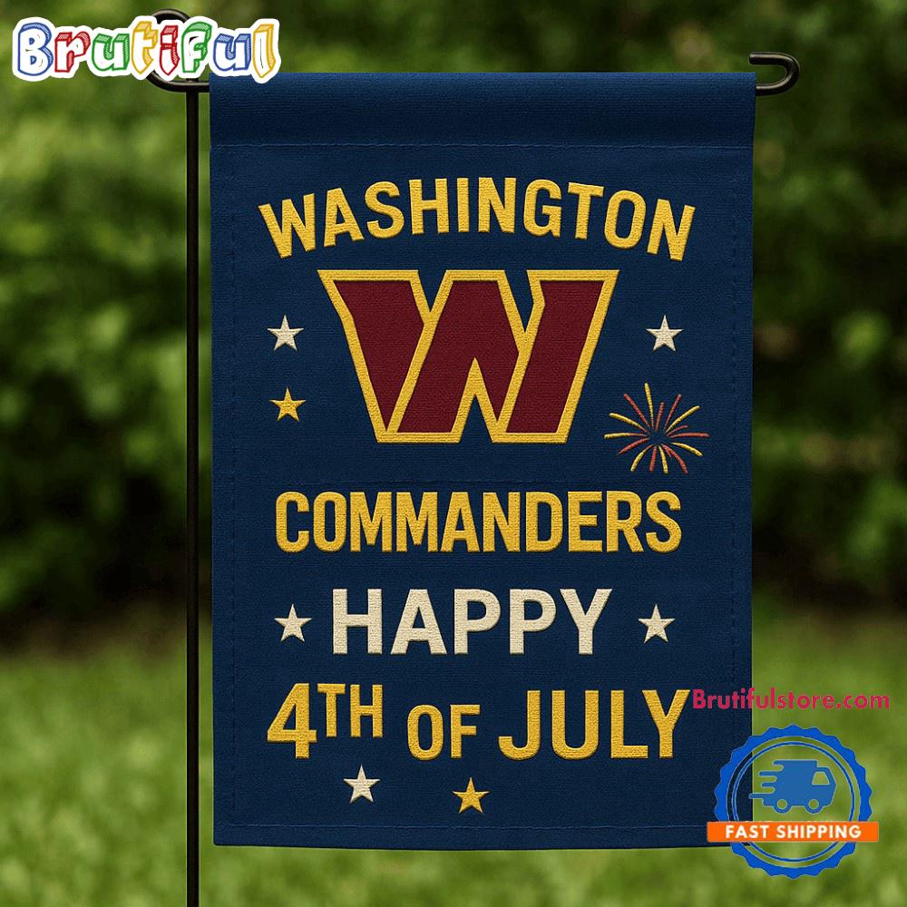 NFL Washington Commanders USA Team Independence Day Flag
