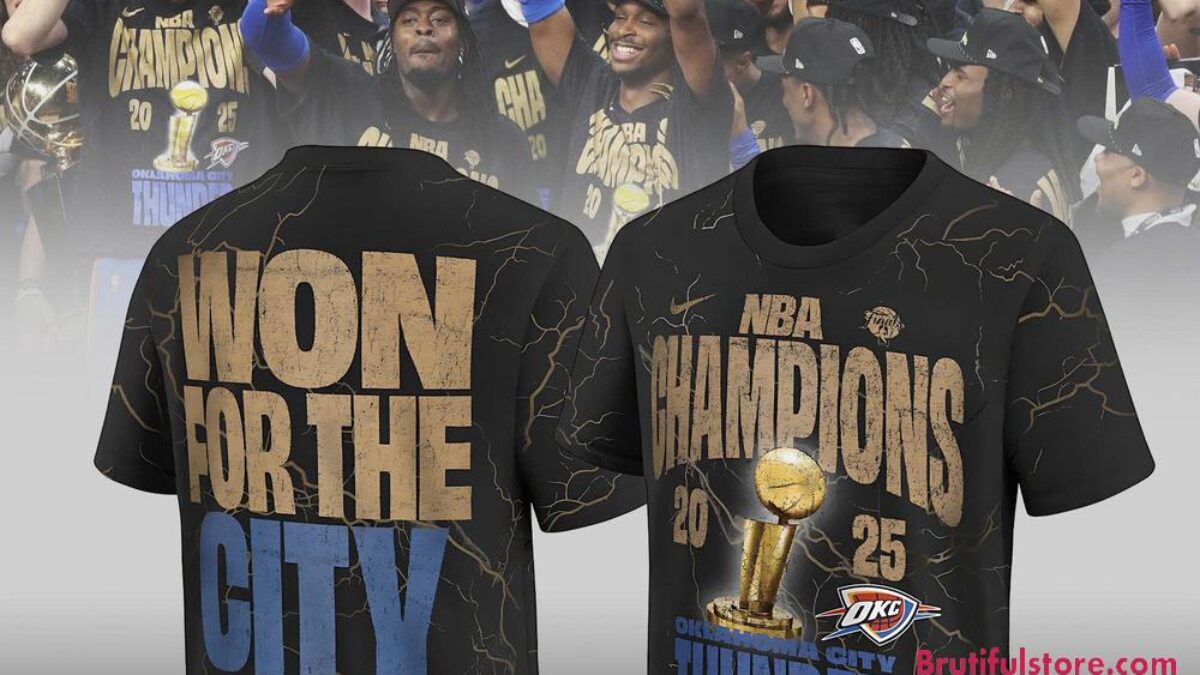 Oklahoma City Thunder 2025 NBA Champions Confetti Locker