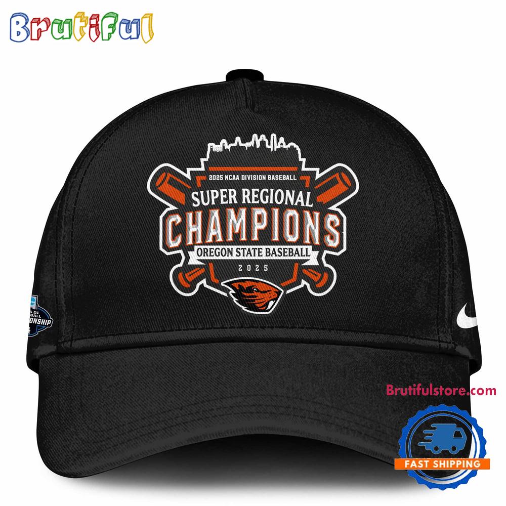 Oregon State Beavers 2025 NCAA Division Baseball Super Regionals Champions Cap