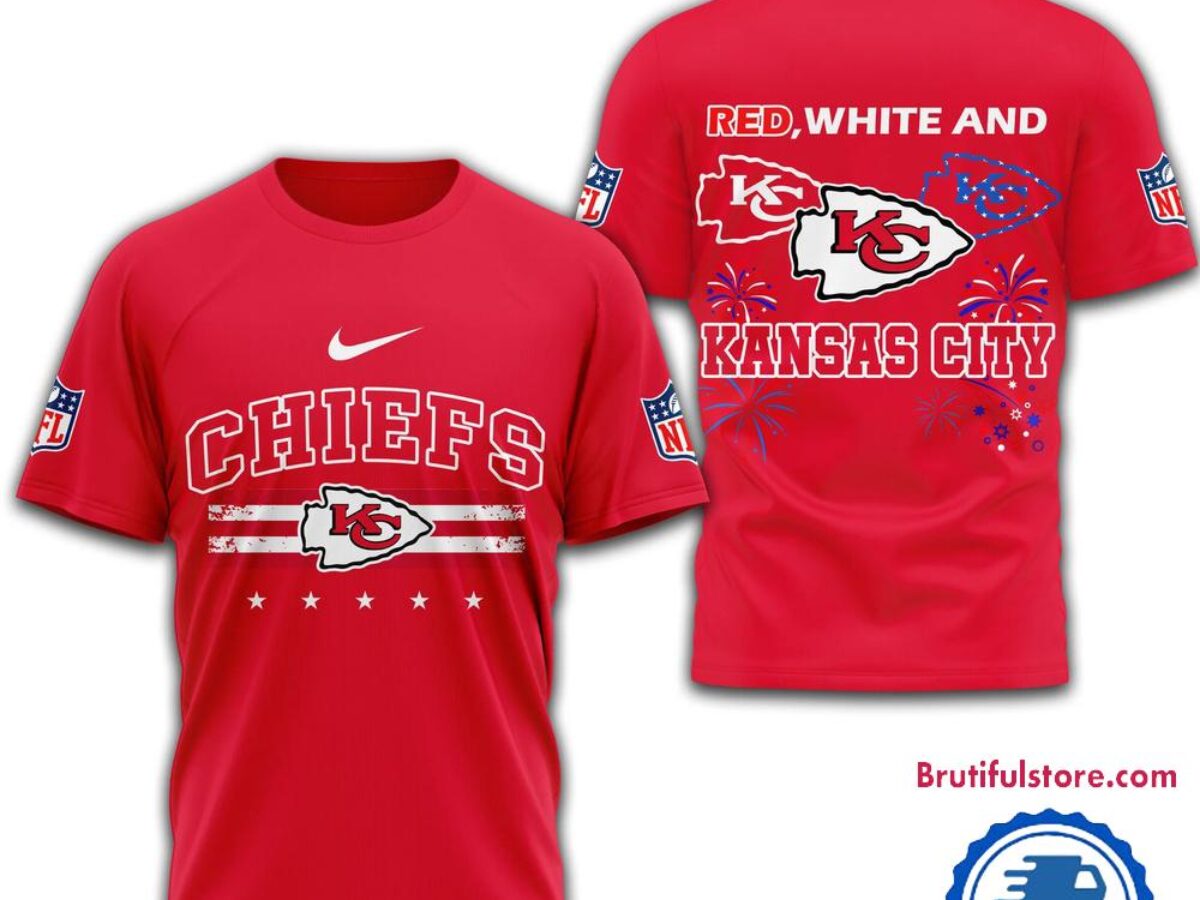 Red White And Kansas City Chiefs 2025 Football 4th Of July
