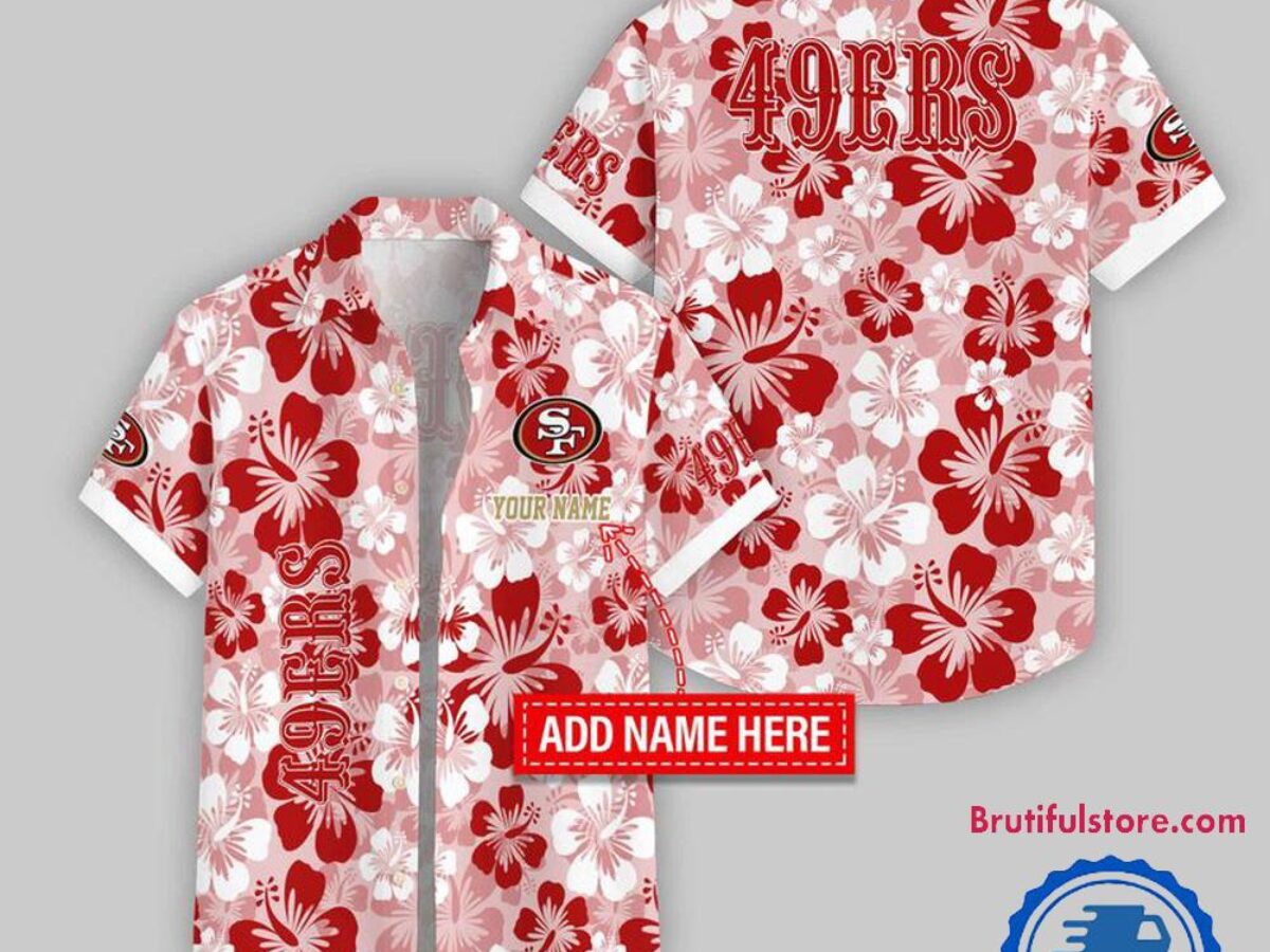 San Francisco 49ers Flower Palm Tree Aloha Hawaii Shirt