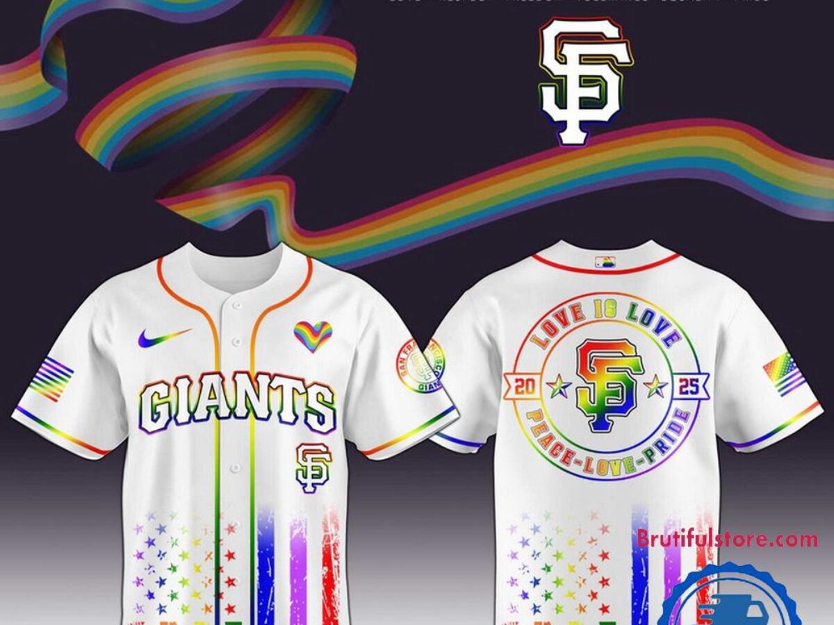 LGBTQ+ San Francisco Giantsユニフォーム Mサイズ San Francisco Giants 2025 Happy Pride Month Limited Edition