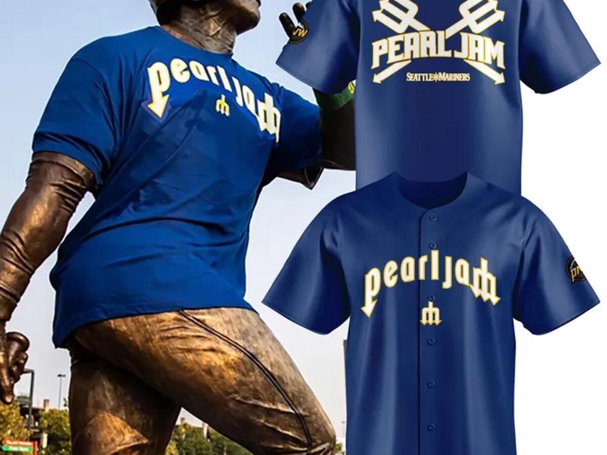 新品 レア Pearl Jam パールジャム Baseball Jersey Seattle Mariners Pearl Jam Ten Club Night Baseball Jersey