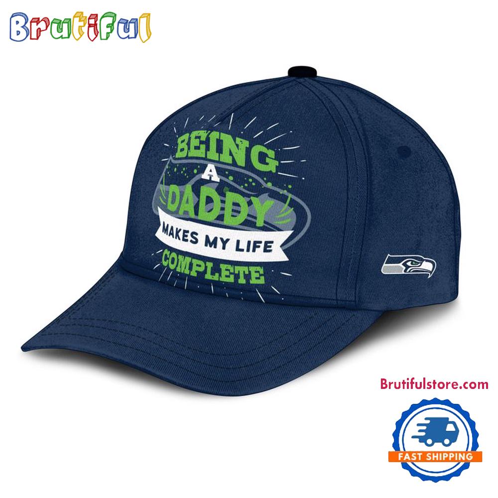 Seattle Seahawks Being A Daddy Best Father's Day Gift Classic Cap
