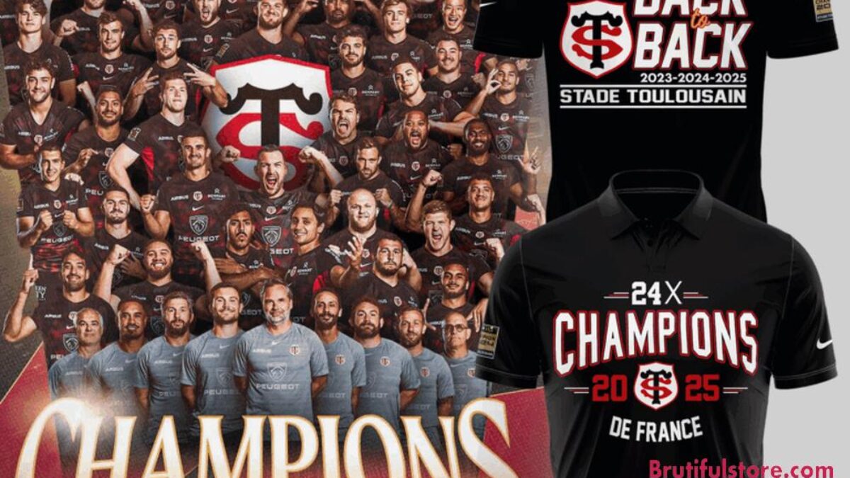 Stade Toulousain Champions TOP 14 Rugby 2025 Limited Edition Polo