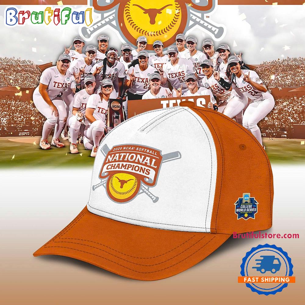 Texas Longhorns 2025 NCAA Softball Women’s College World Series Champions Limited Edition Cap Hats