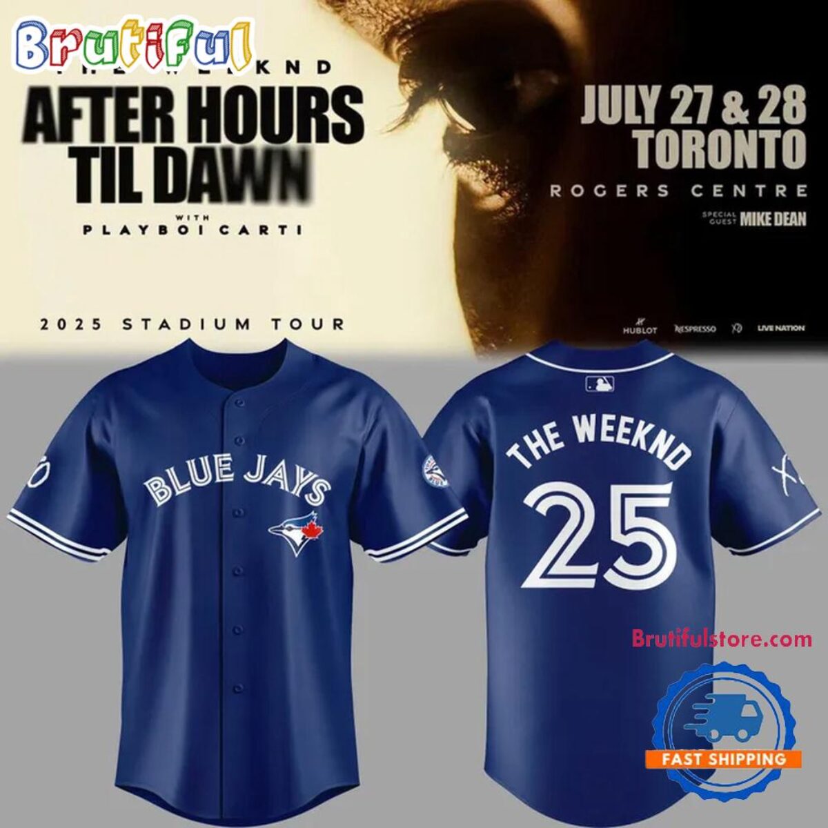 Toronto Blue Jays x The Weeknd After Hours Til Dawn Tour
