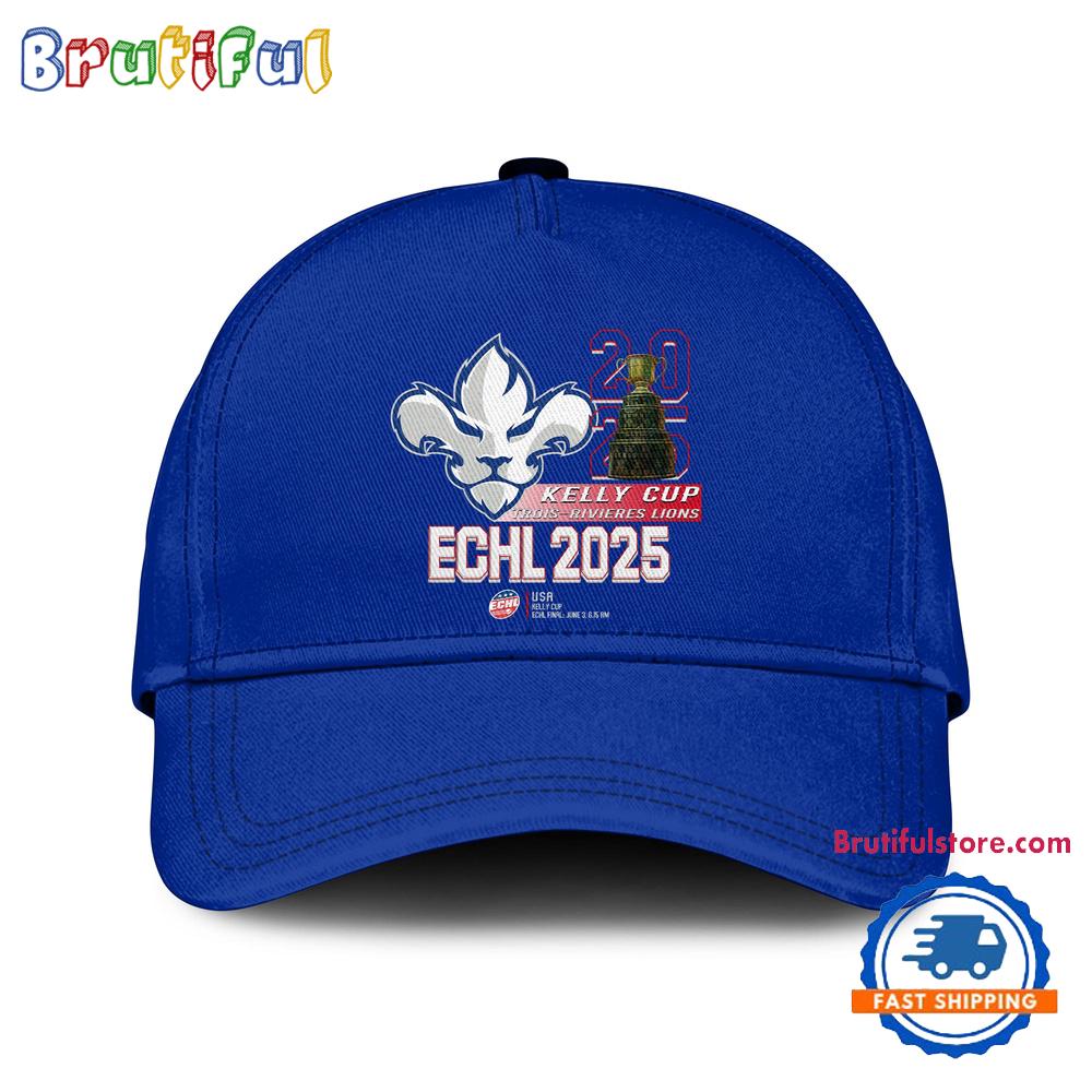 Trois-Rivieres Lions 2025 East Coast Hockey League Champions 3D Printed Cap