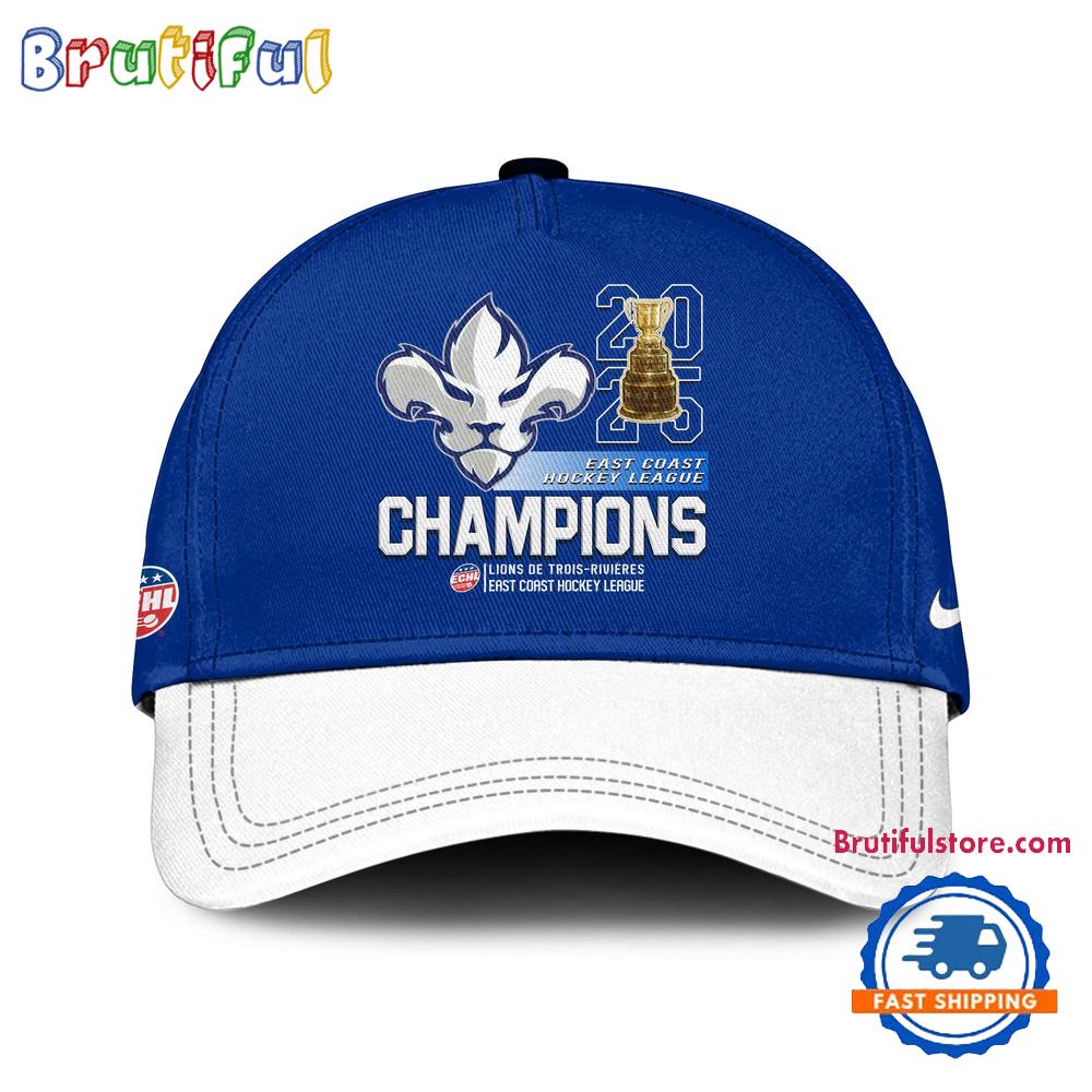 Trois-Rivieres Lions 2025 East Coast Hockey League Champions Cap Hat