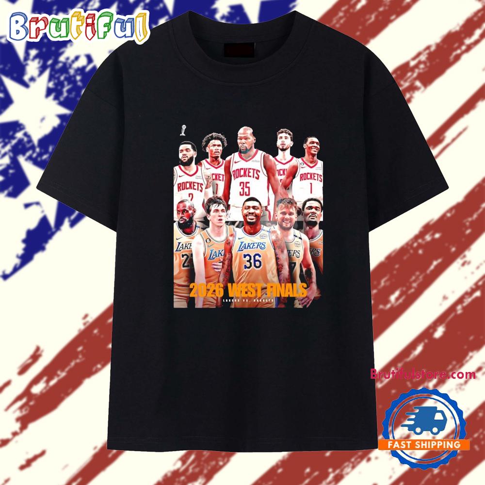 2026 West Finals Los Angeles Lakers and Houston Rockets T Shirt